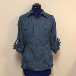 CAbi Blue Utility Jacket Style 393 Sz Small